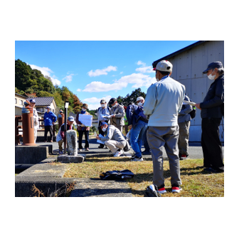 小辻橋の道標（西徳山道　南花岡道）